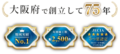 大阪府で創立して75年