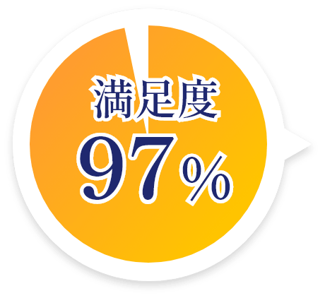 満足度97%